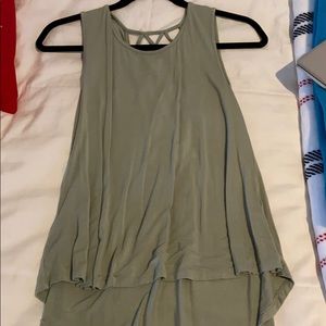 Caged back tank top